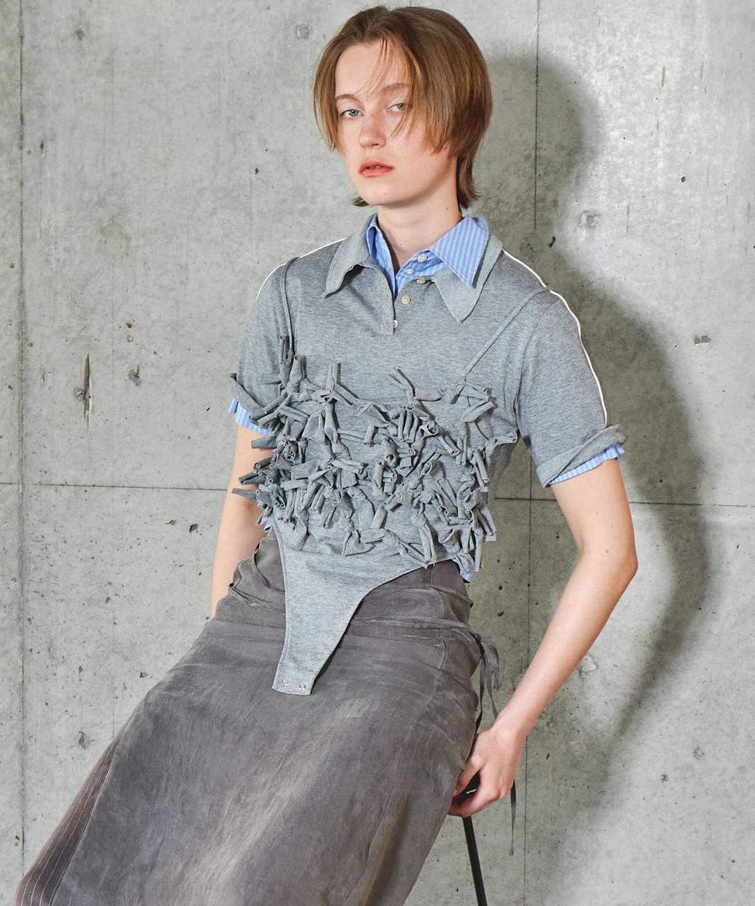 【25SUMMER PRE-ORDER】Ribbon Polo Bodysuit