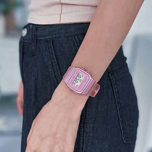 CASIO 카시오 레트로 젤리시계 핑크