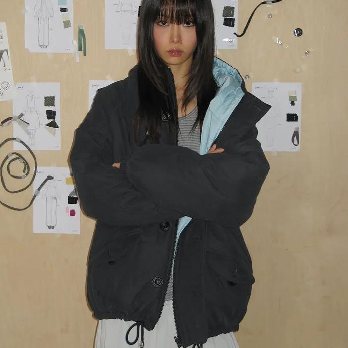 [2차] PUFFY THINSULATE REVERSIBLE JUMPER (NAVY & SKY BLUE)