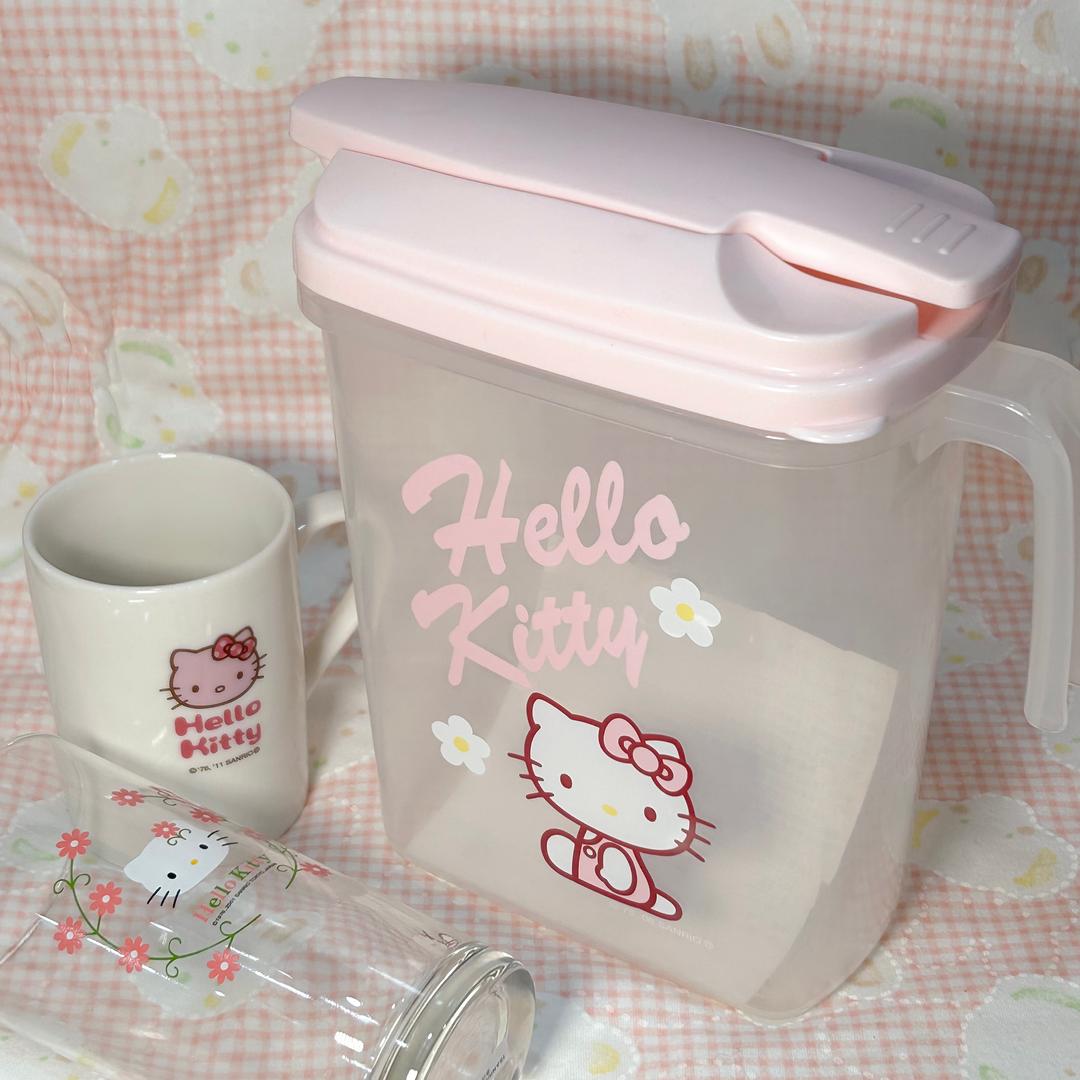 [SANRIO] 헬로키티 워터포트 플라스틱 주전자 물병