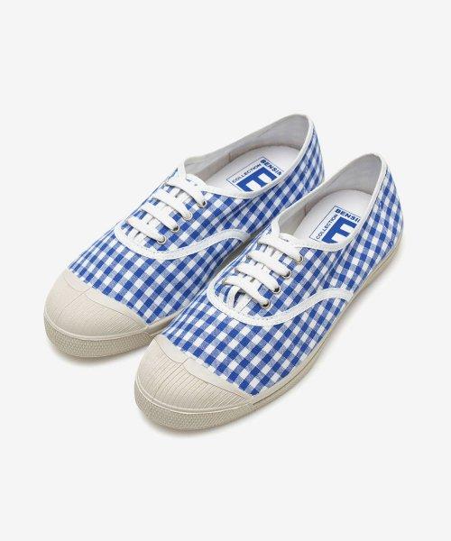 LIMITED LACET CHECKS - NAVY
