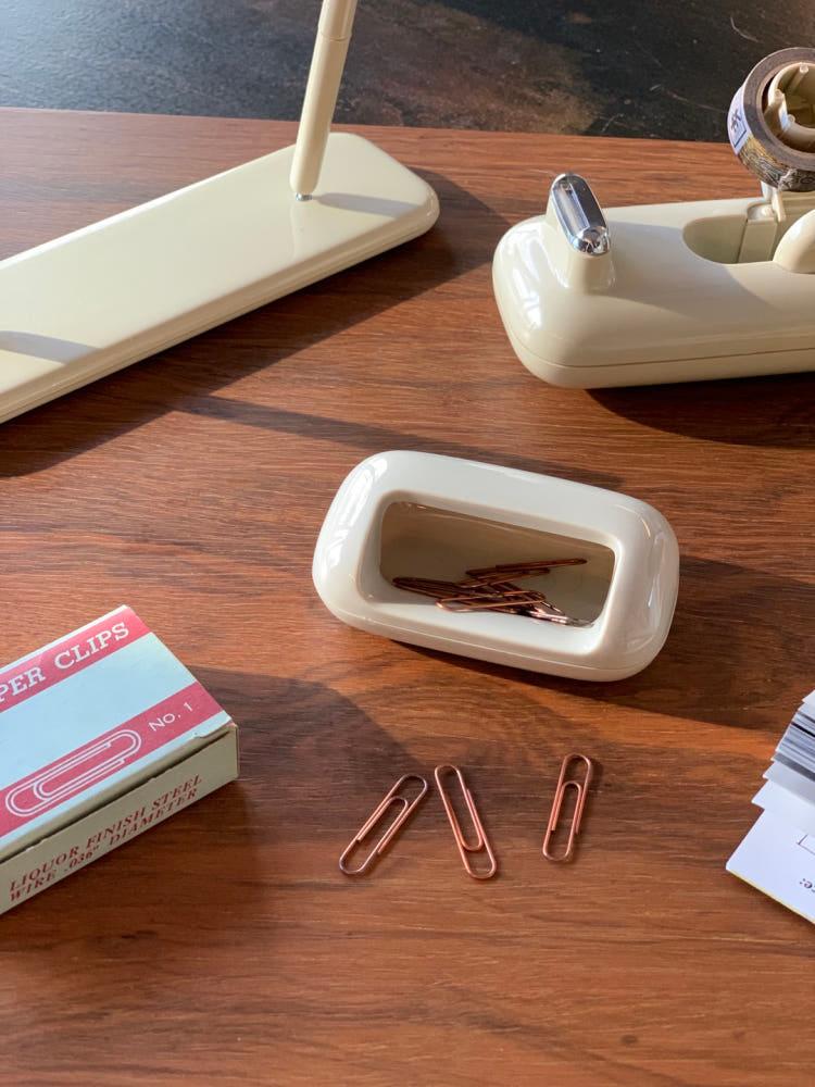 빈티지 'Eldon' 오피스데스크 - 클립 디스펜서