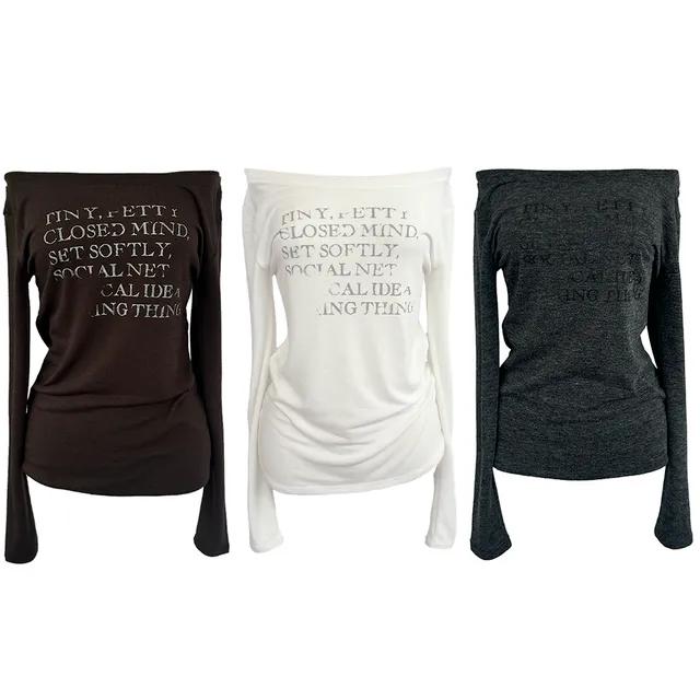 Epi lettering off shoulder T (3colors)