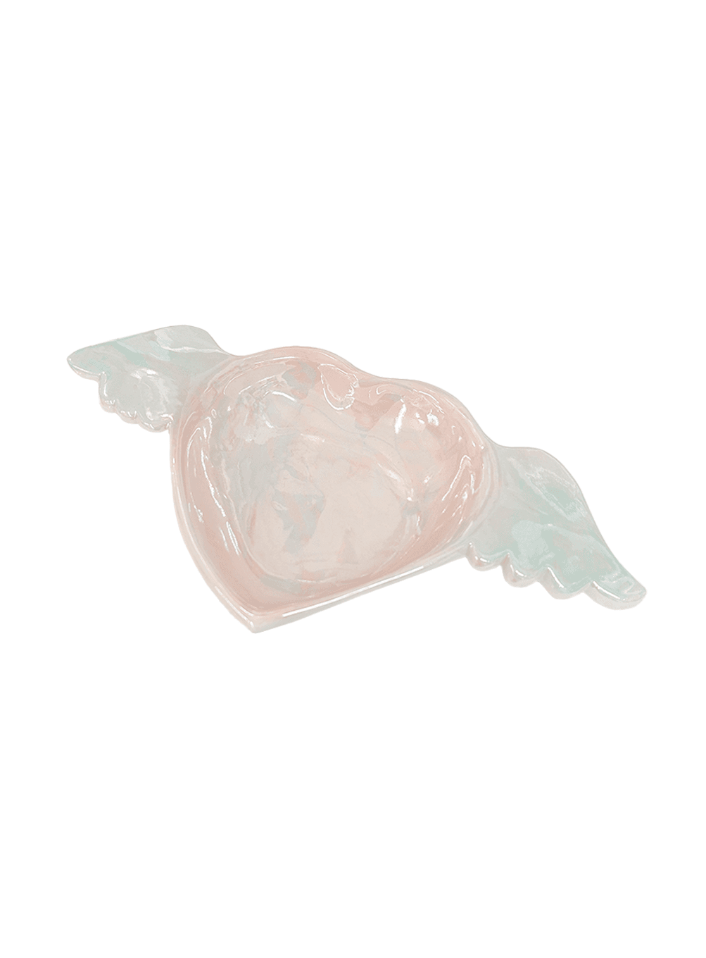 Small swirling heart dish (pink)