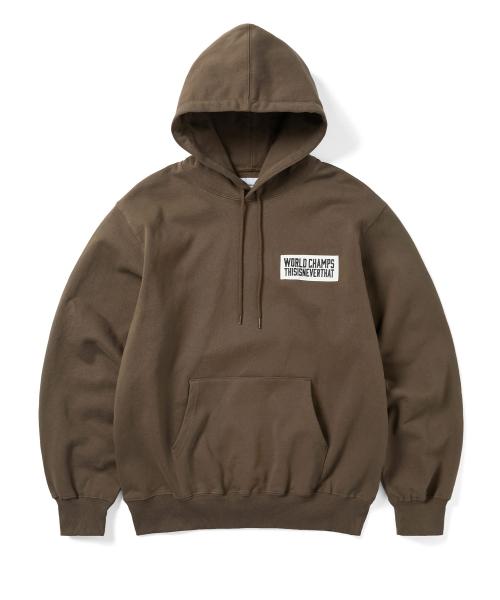 Scrap Applique Hoodie Brown