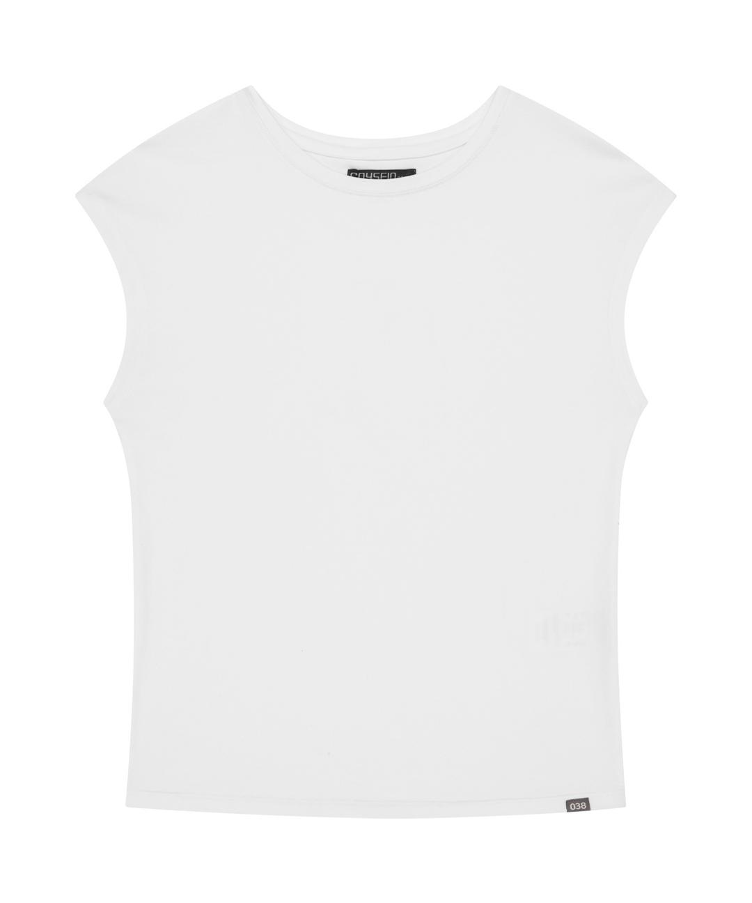 038 CAP SLEEVE T-SHIRT WHITE