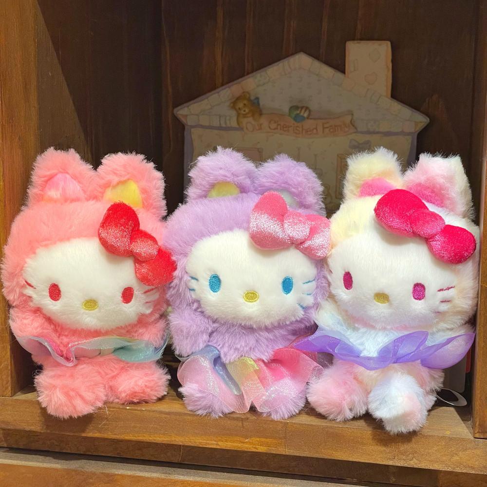 [다올상점] 정품 산리오 레인보우 바니 키티 마스코트 키링 키홀더 3종