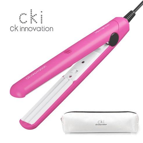 CKI 휴대용 나이아가라 볼륨 미니 고데기 CKI-0700W + 파우치 - 매직기 | 쿠팡