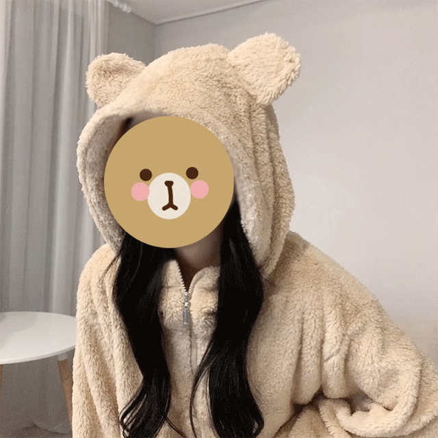 [주문폭주] 겨울 귀달린 후드 곰돌이 곰 수면잠옷 상하세트 파자마