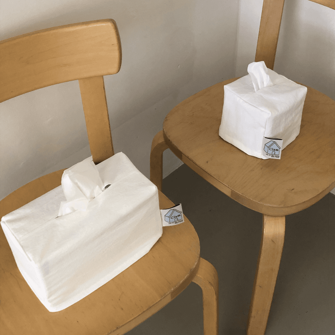 Clam tissue cover _ White (2Size)