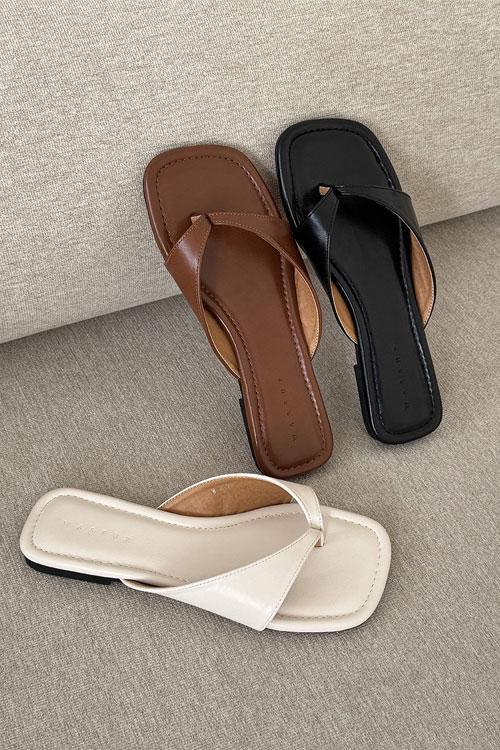 애더글랜스 네디 쪼리 슬리퍼(3colors)/굽1.5cm