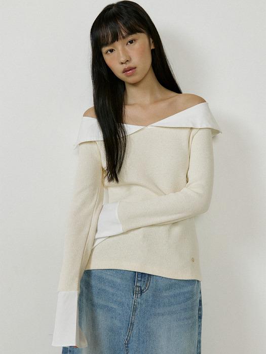 Sailor Collar Sleeve (ivory)