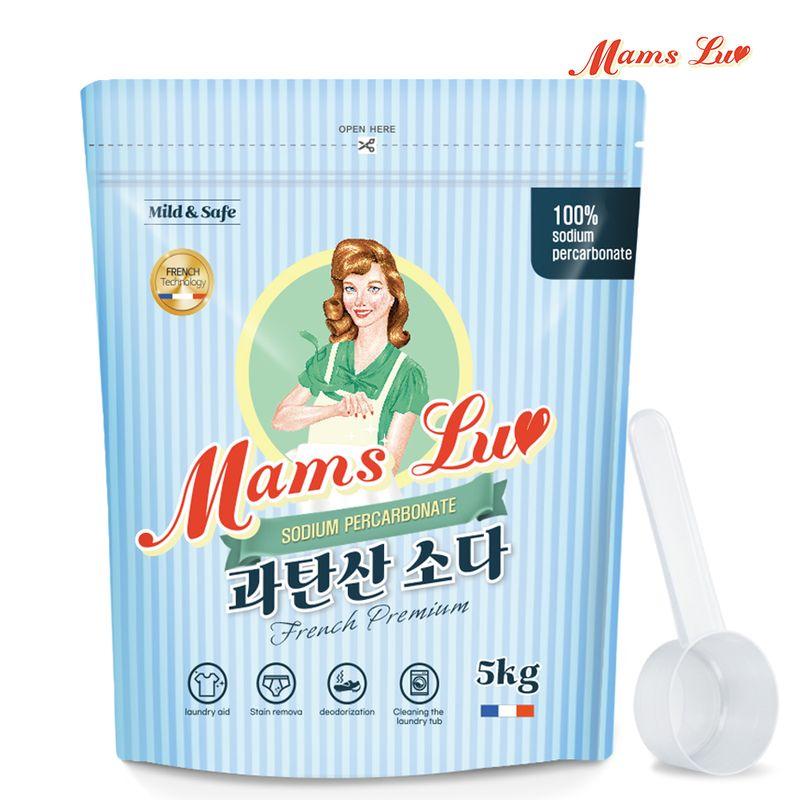 맘스럽 과탄산소다 파우치 5kg 프렌치 프리미엄 산소계표백제