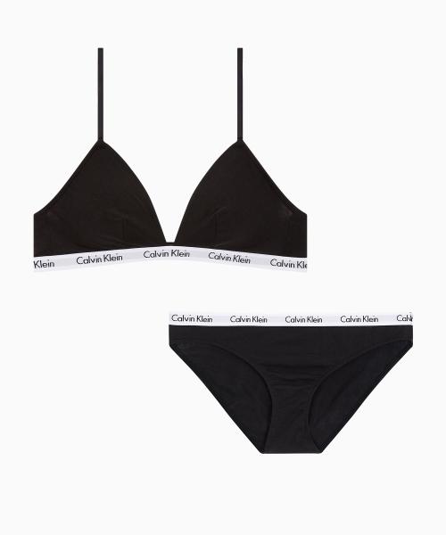 여성 캐러셀 트라이앵글 세트_블랙