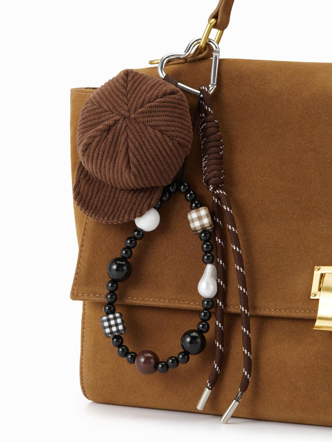 HAT & BEADED & KNOT BAG CHARM