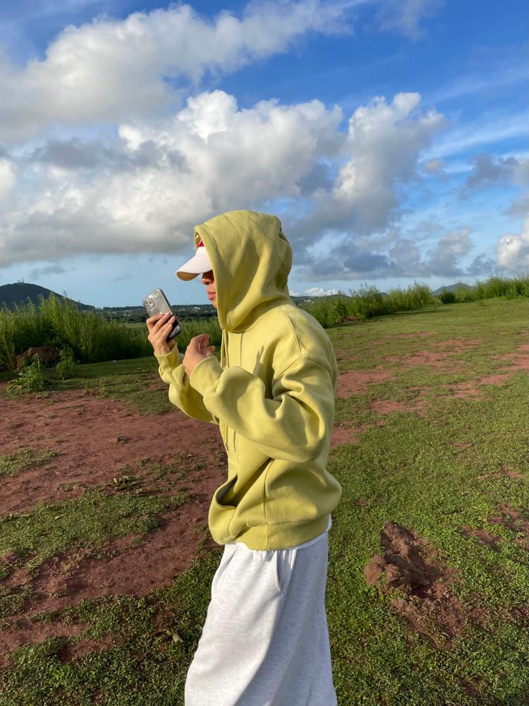 Natural ballon hoodie  남녀공용 오버핏 후드티 벌룬 티셔츠 모자큰