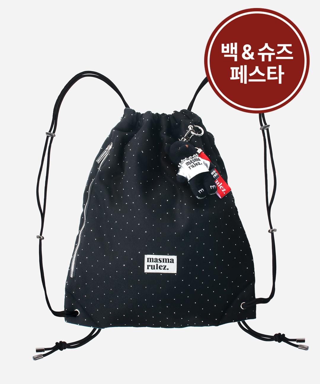 마스마룰즈 Gym sack string bag _Twilight black