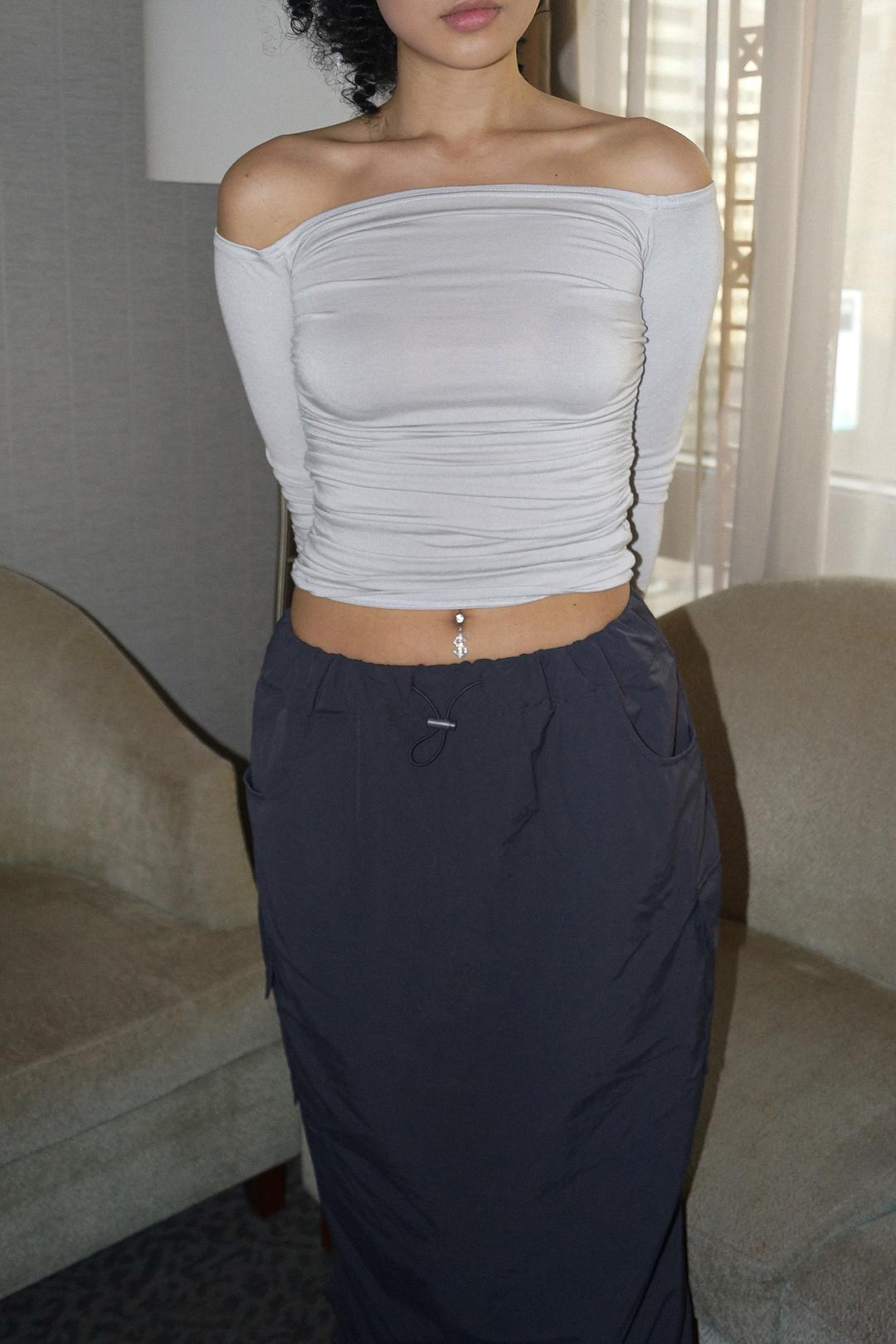 [4컬러] 스킨 셔링 티