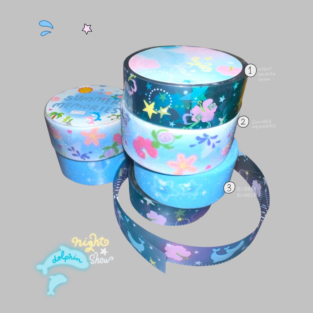 [THEPURI VILLAGE⋆더푸리 빌리지] glitter masking tape ver.10 (3types)