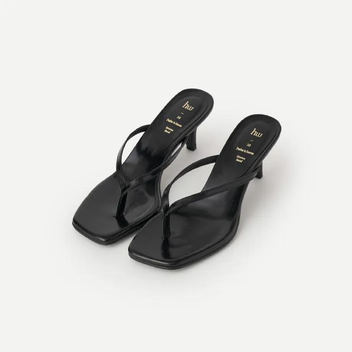 ELOA FLIP-FLOPS HEEL (BLACK)
