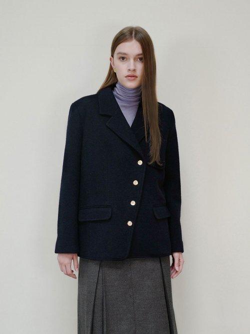 oblique button jacket