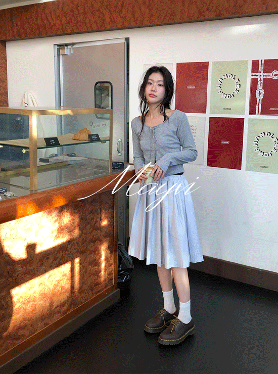 언더비 [스프링🌸/Mayvi/여리핏] Yoko 아일렛 여리 스트랩 가디건 (3 color)