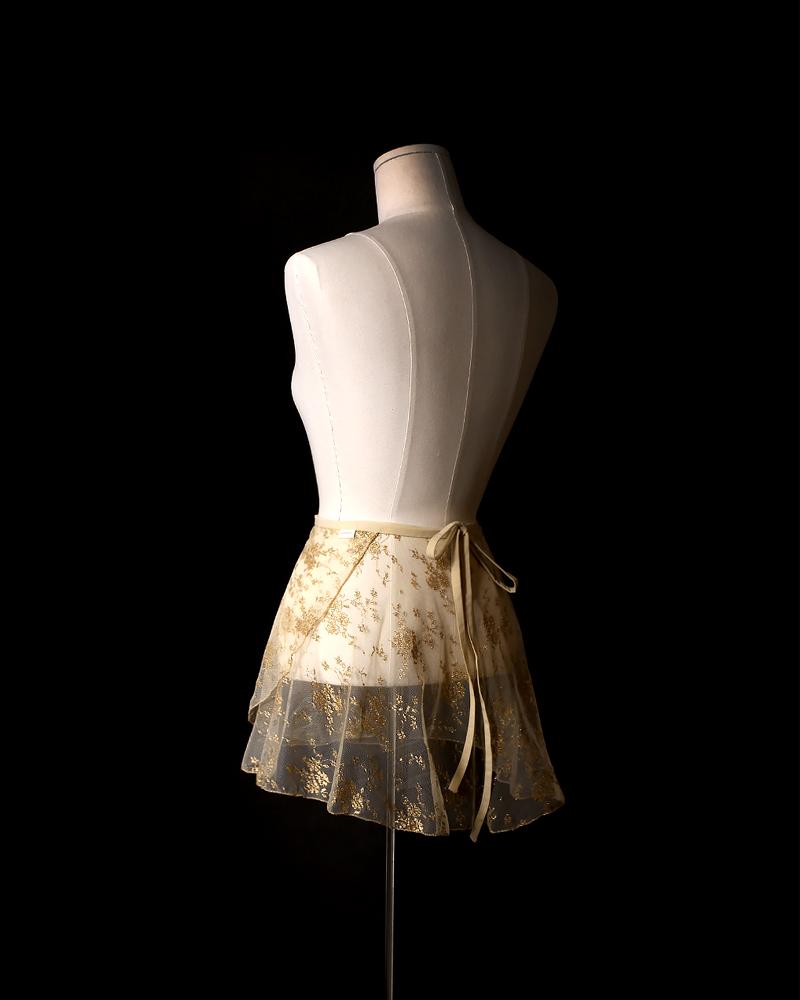 조세핀 레이스 랩 스커트 GOLD