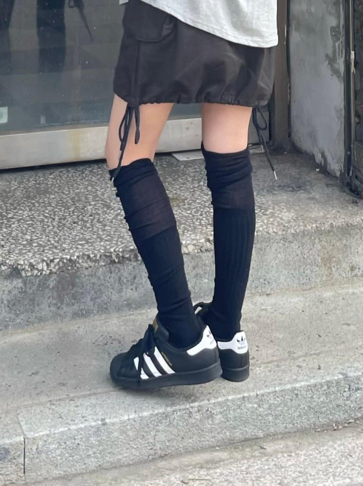 시스루 니트 니삭스