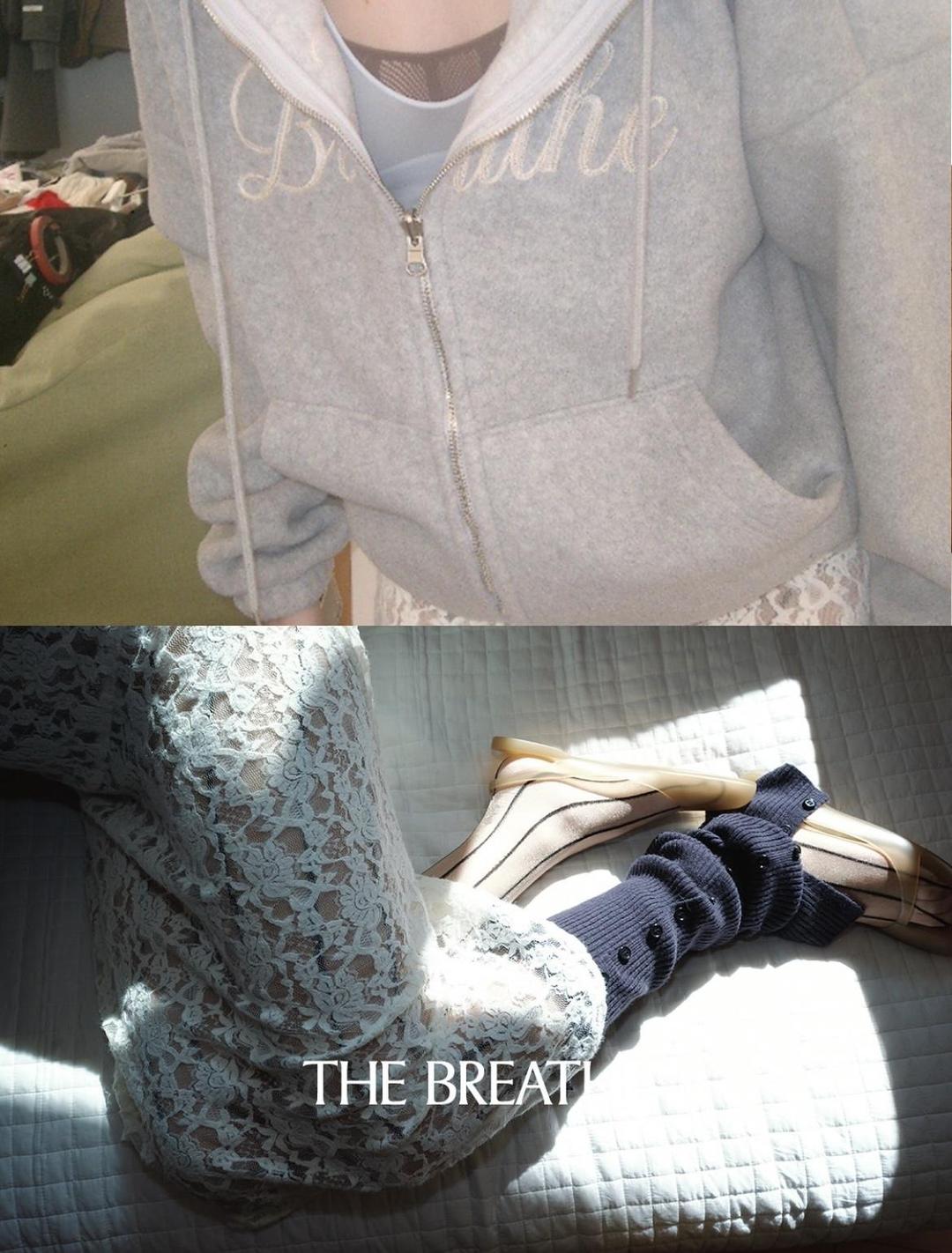 마베케이션 오트당일 / Breathe 브리드 체인 양면 후드 점퍼 집업 자켓 (겨울용) 2colors