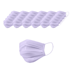 고래마스크 일회용 덴탈마스크 성인용 연보라