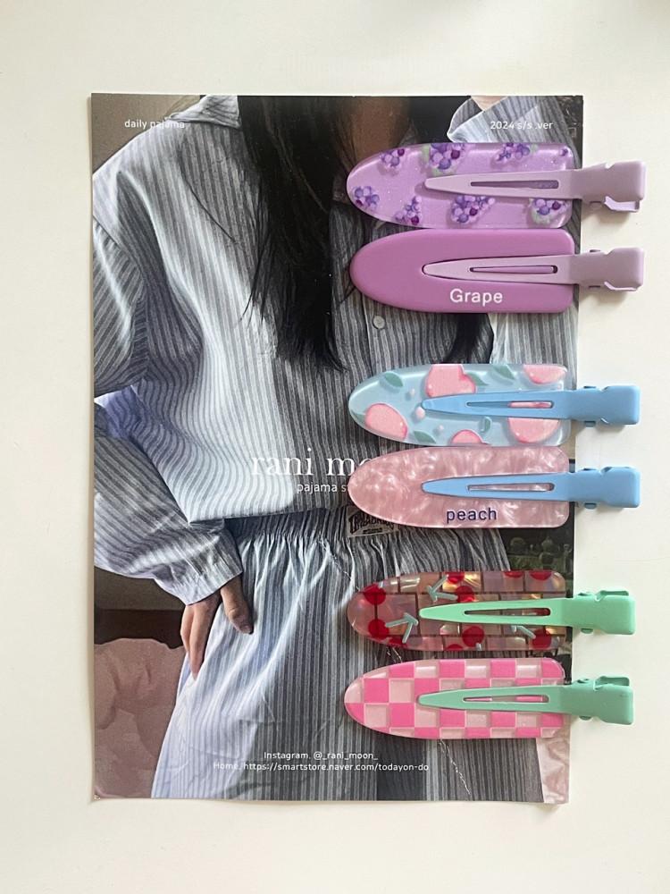 후르츠 앞머리 헤어핀(2pcs)