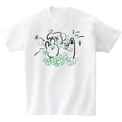 (24SS) LUCKY FRIENDS 2COLOR T_SHIRTS