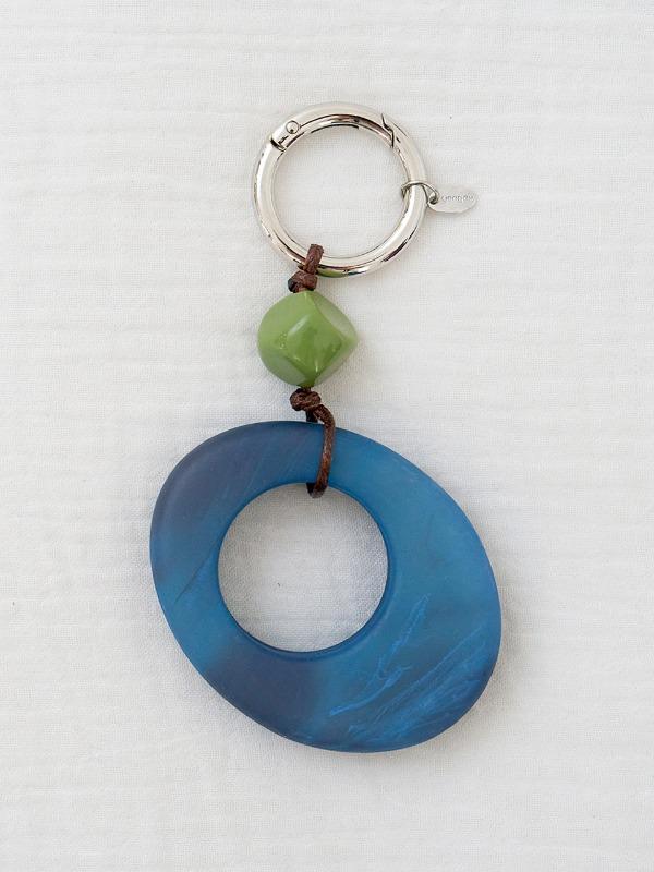 figure mix key ring (green&blue)