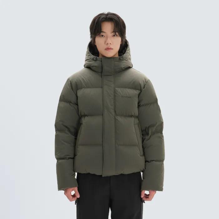 브라이트 후드 헤비 다운 자켓 Khaki (S24WMFDJ70)