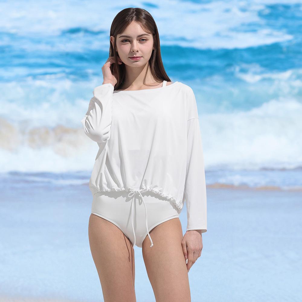 여성래쉬가드 커버업 티셔츠 YAW5263_WH