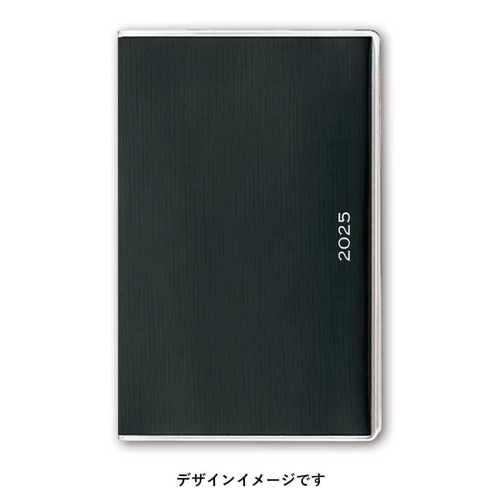 能率 ペイジェム 手帳 2025年 ウィ-クリ- コンパクト メモ ブラック 2203 (2024年 12月始まり)
