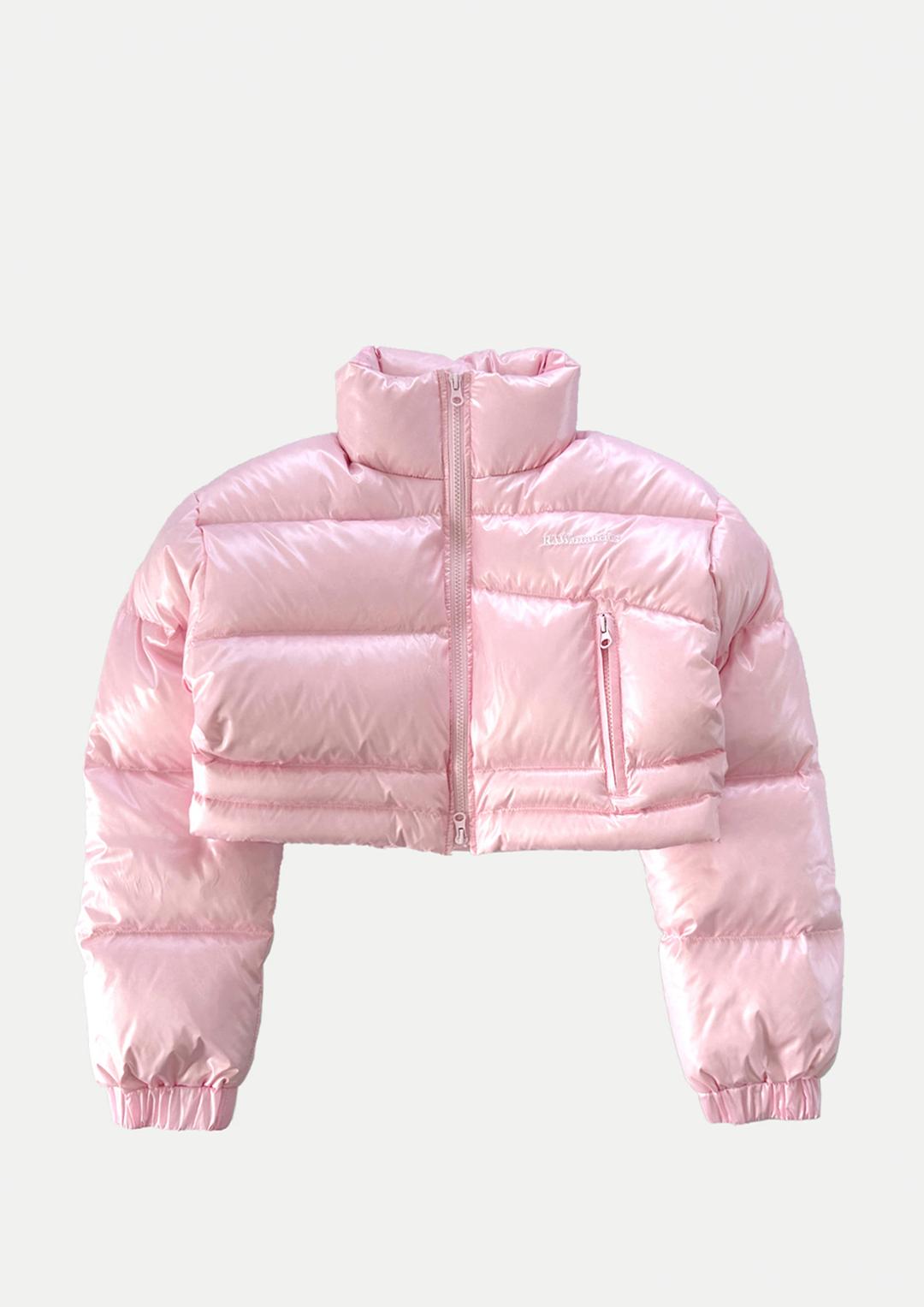 (PRE-ORDER) MICRO SHORT SHINING DUCK DOWN PADDING JUMPER PINK