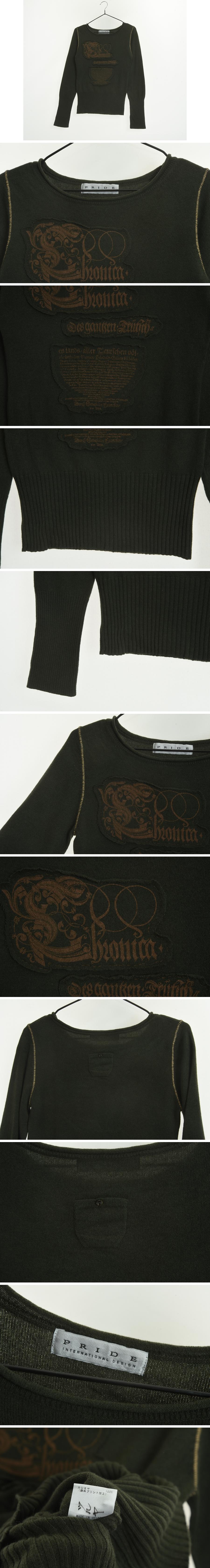 프라이드 캐시미어100% 디테일 니트