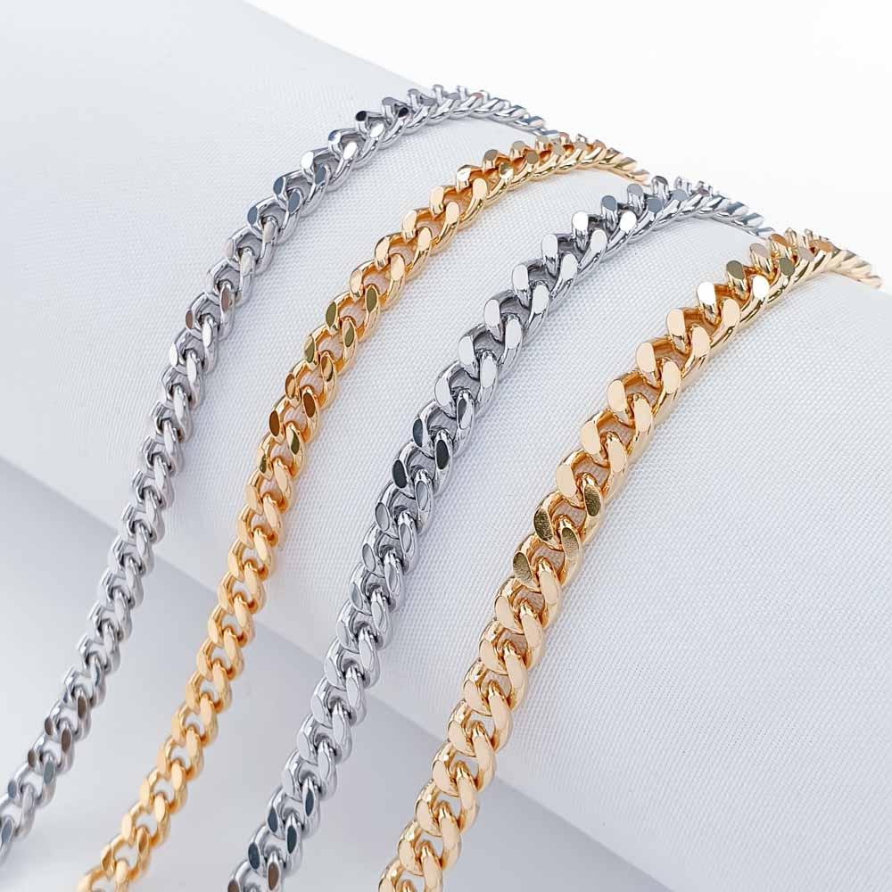 1.2DC 1.4DC 컷팅 목걸이 심플 메탈 체인 악세사리 부자재 1M, 10M