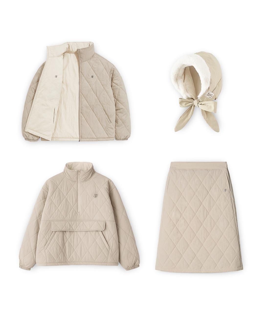 [4SET 예약배송] 이글루 패딩 리버시블 점퍼 + 아노락 + 스커트 + 바라클라바