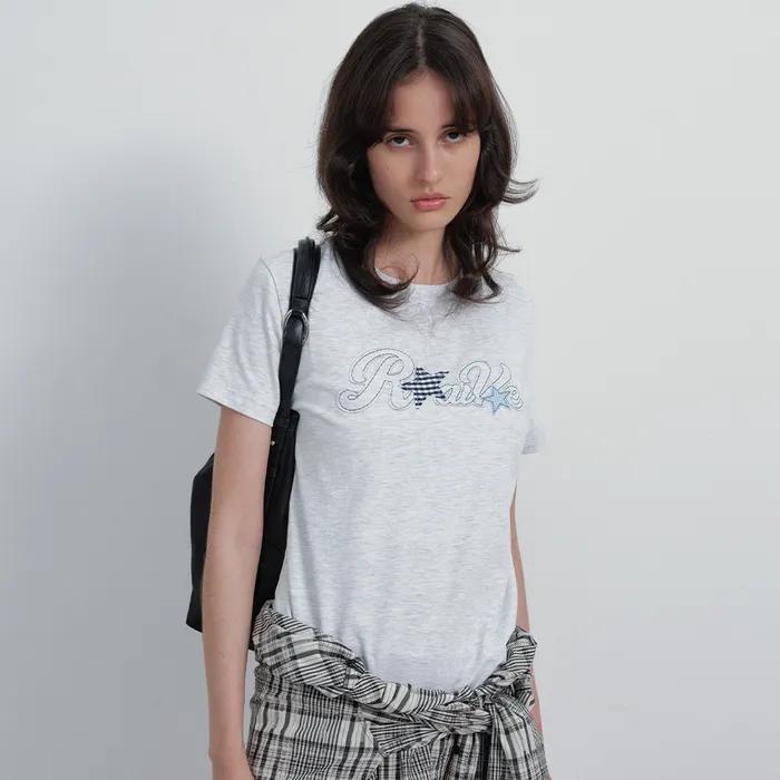 Raive Embroidered Applique T-shirts VW6ME453_3color