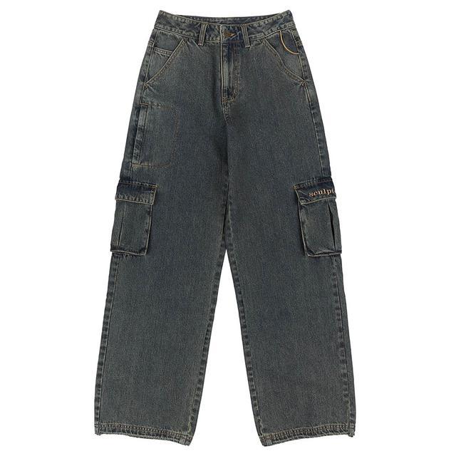 Acid Cargo Jogger Pants Vintage Brown