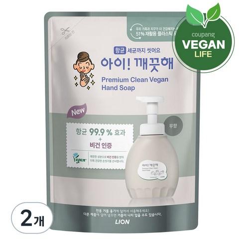 아이깨끗해 프리미엄 클린 핸드워시 무향 리필, 400ml, 2개 - 핸드케어 | 쿠팡