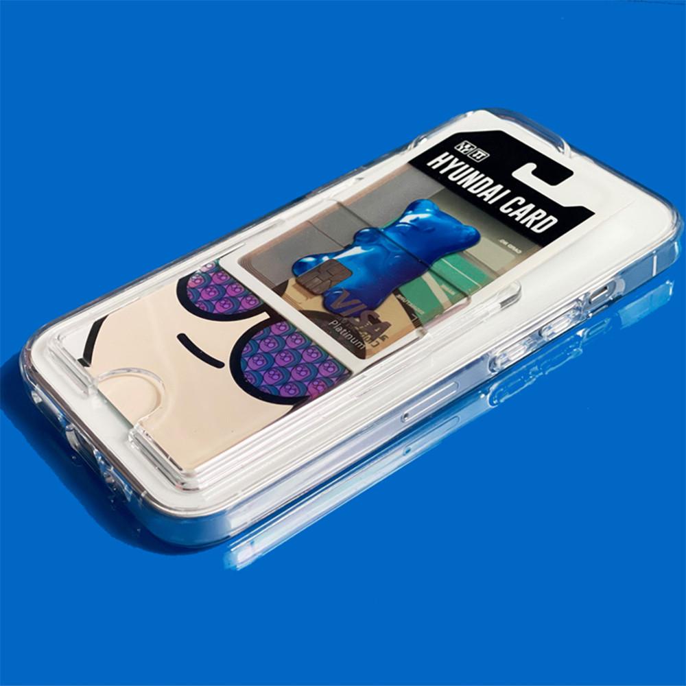 아이폰 카드2장수납 더블 케이스 변색없는 이중구조 아이폰13 프로 맥스