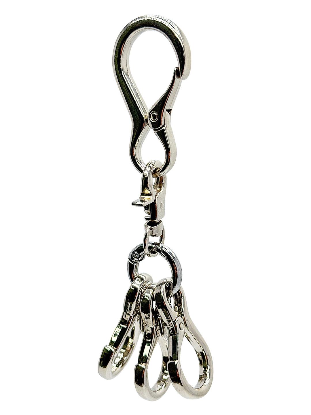 Triple carabiner keyring