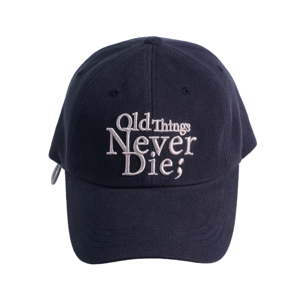 FLOWER KNOT CAP_Navy