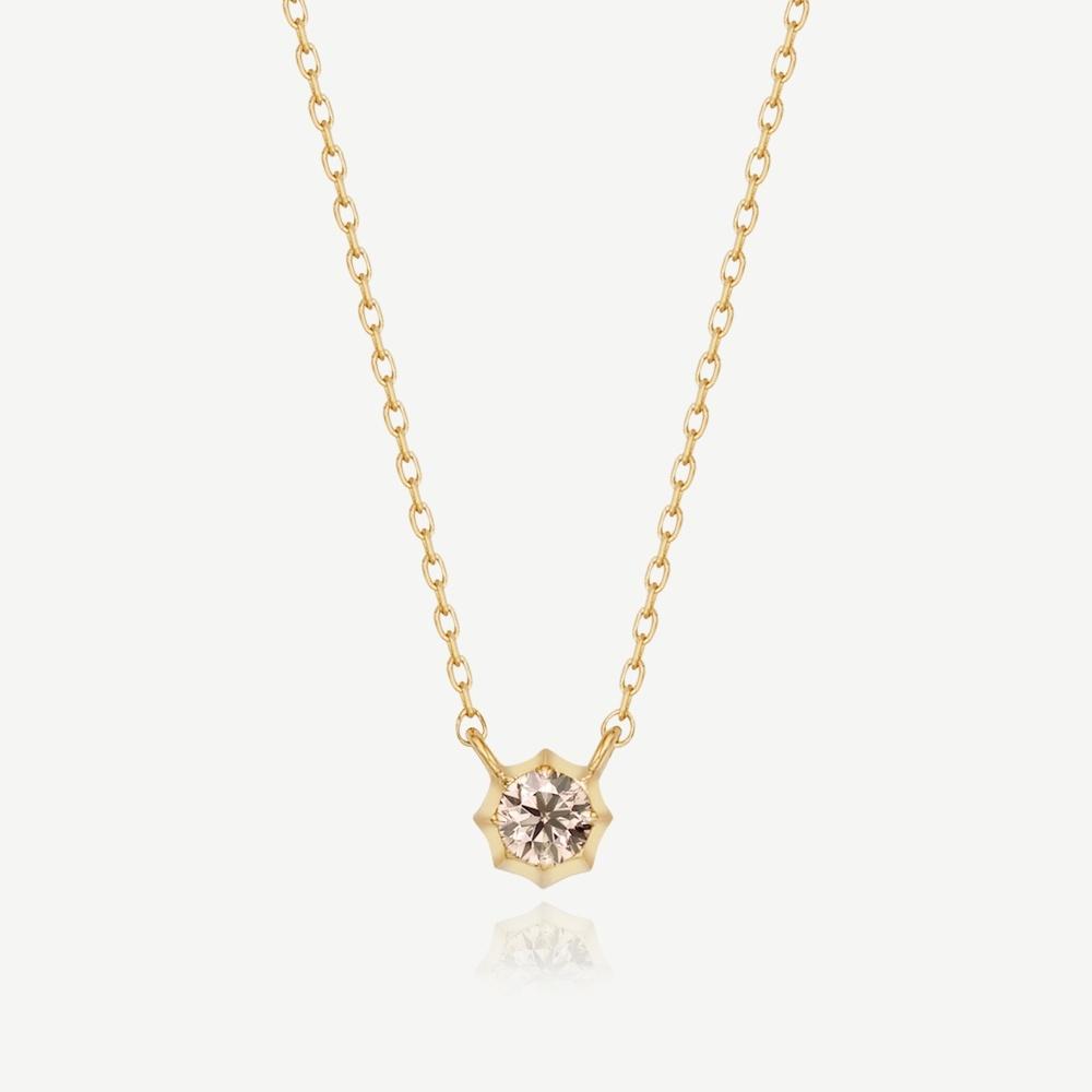 14k 1부 천연 다이아몬드 목걸이