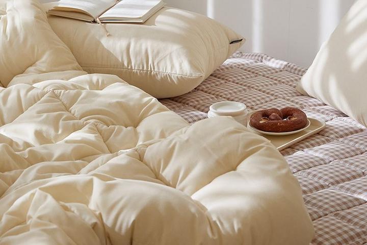 [10%쿠폰]NEW복숭아촉감 먼지없는 스테이 차렵이불세트 SS/Q/K 14color