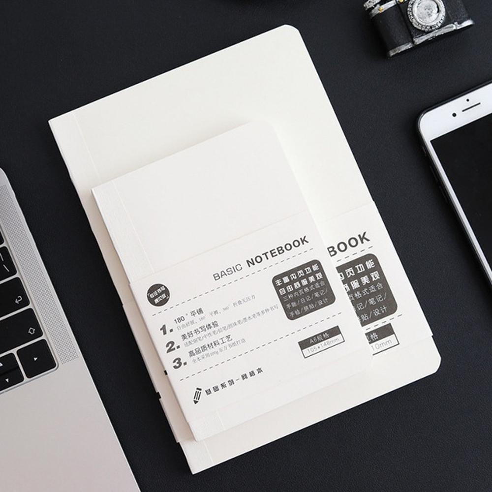 필사 노트 만년필 공책 연습장 화이트 드로잉 A6 무지