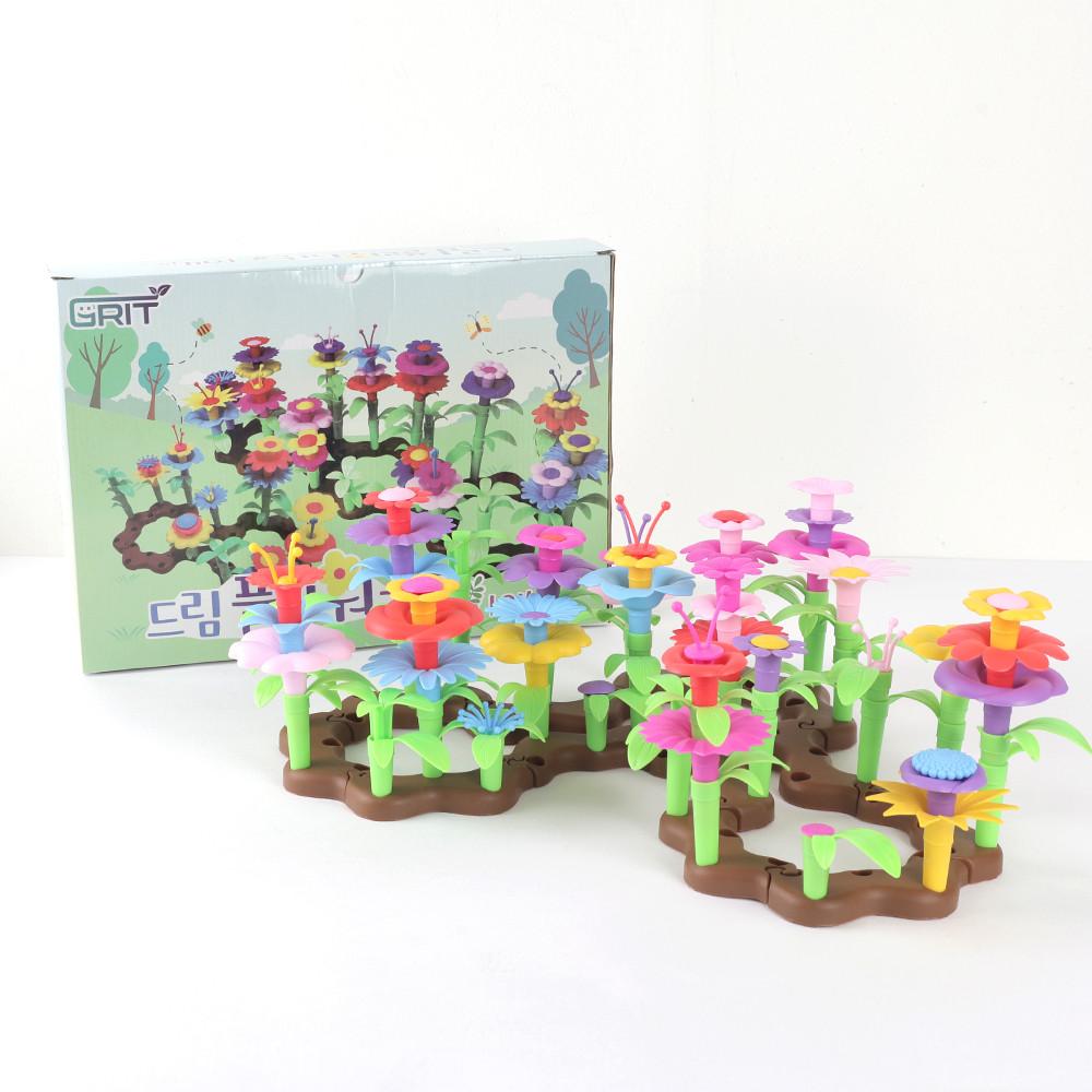 드림 플라워 가든 레고 대형 조립 블록놀이 화원 정원 플라워 꽃블럭 만들기 장난감 54pcs